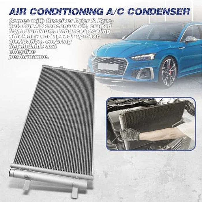 Air Conditioning A/C Condenser Compatible with Audi A4 A5 Quattro Q5 S4 S5# 3868, CN3868PFC, 8K0260403AB, 8K0260403AF, 8K0260403E, 8K0260403M, 8T0260403D, 8T0260403E, 8T0260403G by Orceed - Image 5