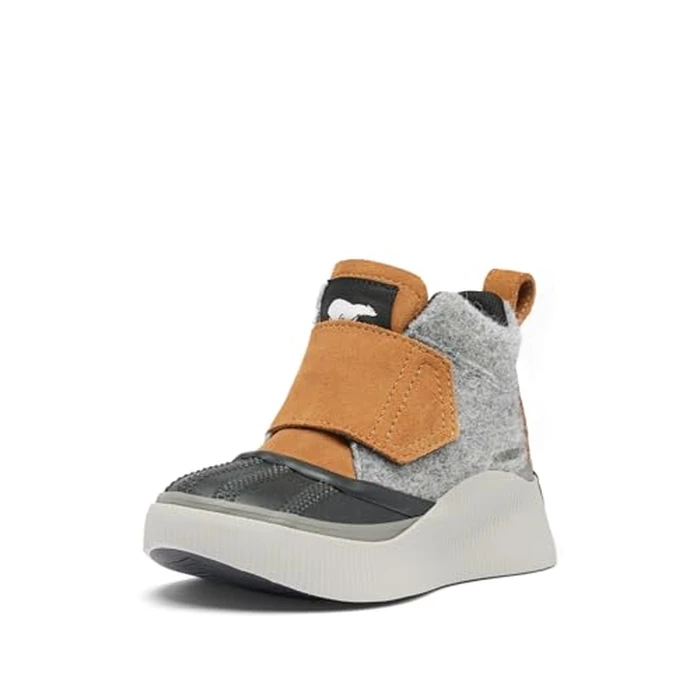 SOREL Children's Out N About lV Strap Waterproof Boot - Taffy, Black - 9 by Sorel - Image 1