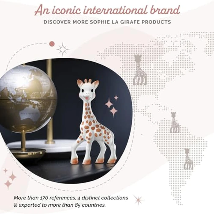 Vulli Sophie The Giraffe Teether, Brown/White by Sophie la girafe - Image 3