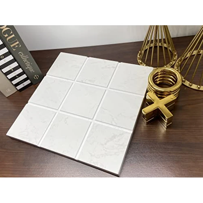Marble Tic Tac Toe Game for Living Room Decor Centerpiece White and Gold XO with White Marble and Gold Color Stainless Steel Decorative Table Top X/O Board Coffee Table Décor by LuxLand Home - Image 5