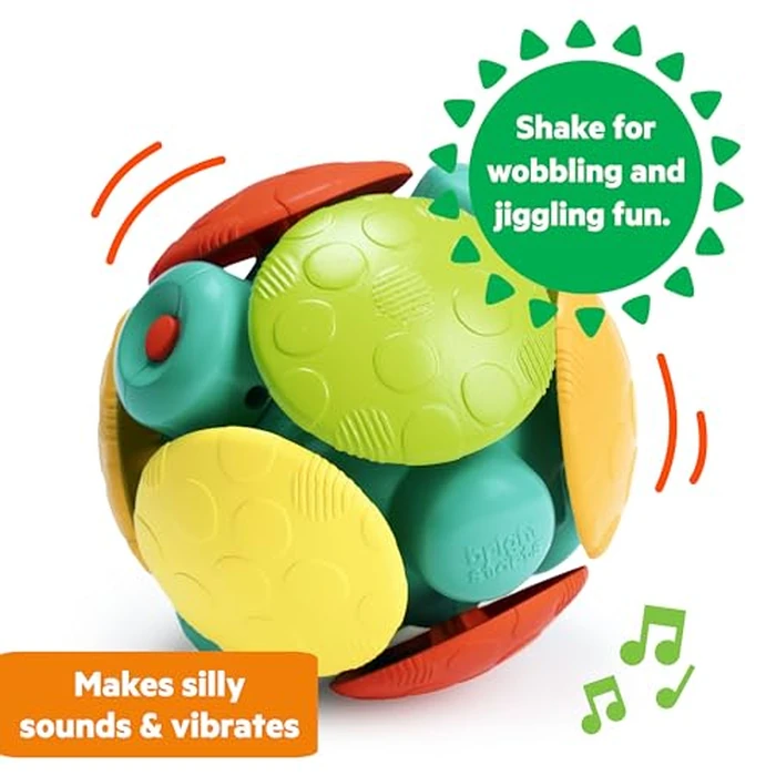 Bright Starts Wobble Bobble Activity Ball Toy, Ages 3 Months+ by Bright Starts - Image 2