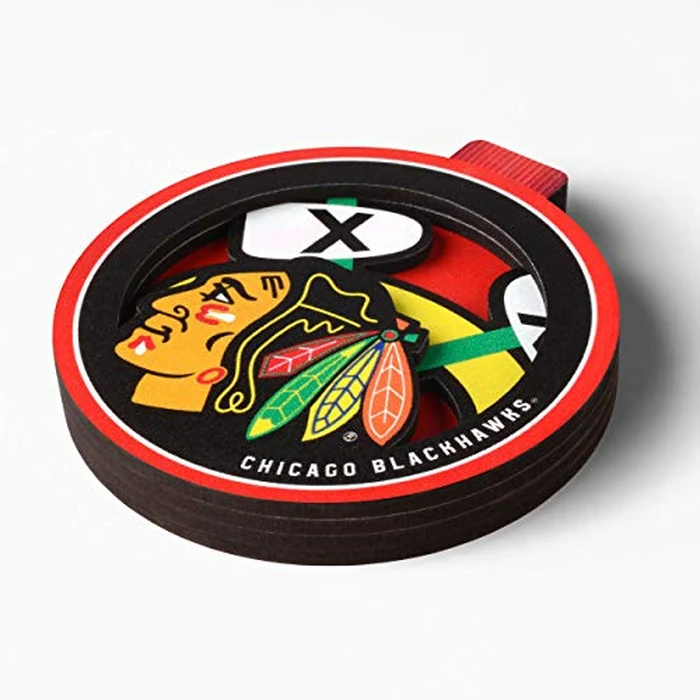 NHL Chicago Blackhawks 3D Logo Series Ornament by YouTheFan - Image 3