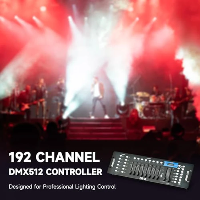 CO-Z 192 DMX 512 Stage DJ Light Controller Lighting Mixer Board Console for Light Shows, Party Disco Pub Night Club DJs KTV Bars and Moving Heads by CO-Z - Image 2