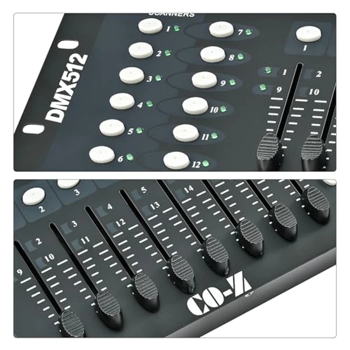 CO-Z 192 DMX 512 Stage DJ Light Controller Lighting Mixer Board Console for Light Shows, Party Disco Pub Night Club DJs KTV Bars and Moving Heads by CO-Z - Image 6