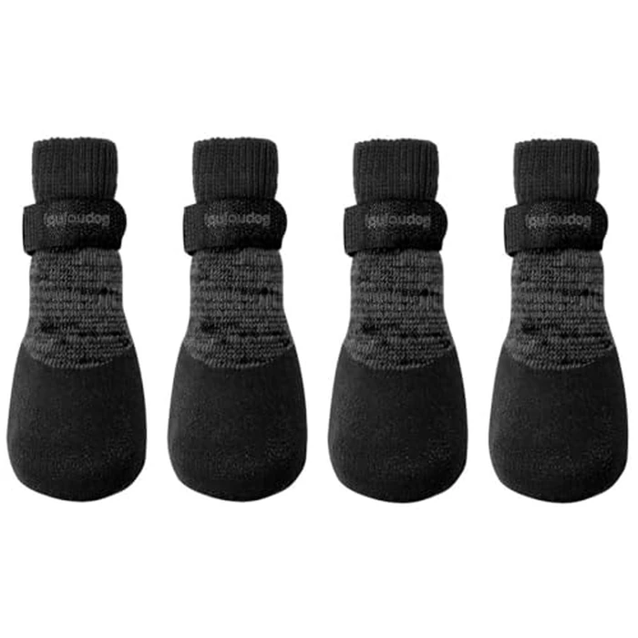 FouFou Dog 82545 2017 Rubber Dipped Socks, Large, Black by FouFou Dog - Used - Acceptable condition