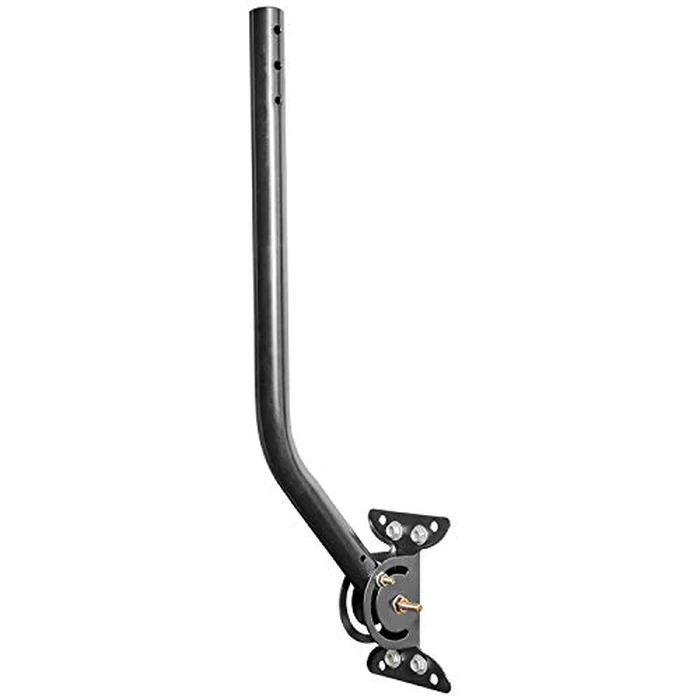 Philips Universal Adjustable TV Antenna Mount, Steel J-Mount for Attic Outdoor Roof Wall Installation, Weatherproof Mast Pole, Mounting Bracket and Hardware Included, Black, SDW1220/27 by Philips - Image 1