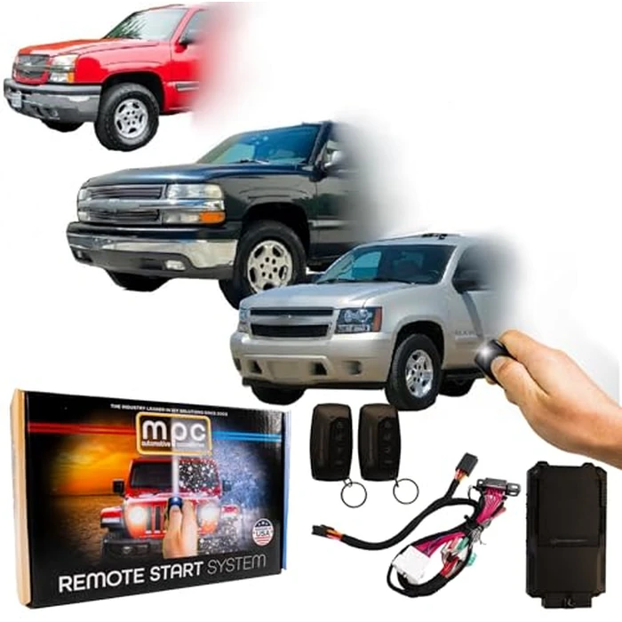MPC Remote Start Kit Compatible with Chevrolet & GMC 03-06 || Silverado & Sierra || Tahoe & Yukon || Suburban & Yukon XL || Avalanche || 2X 4-Button Remotes || Semi-Plug N Play by MPC - Image 1