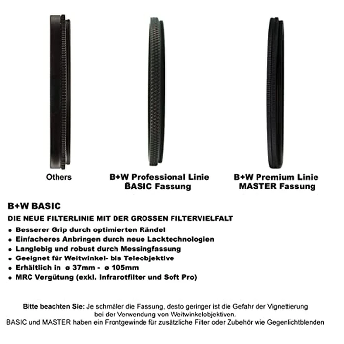 B+W 43mm Basic Clear MRC 007M Glass Filter by B+W - Image 7