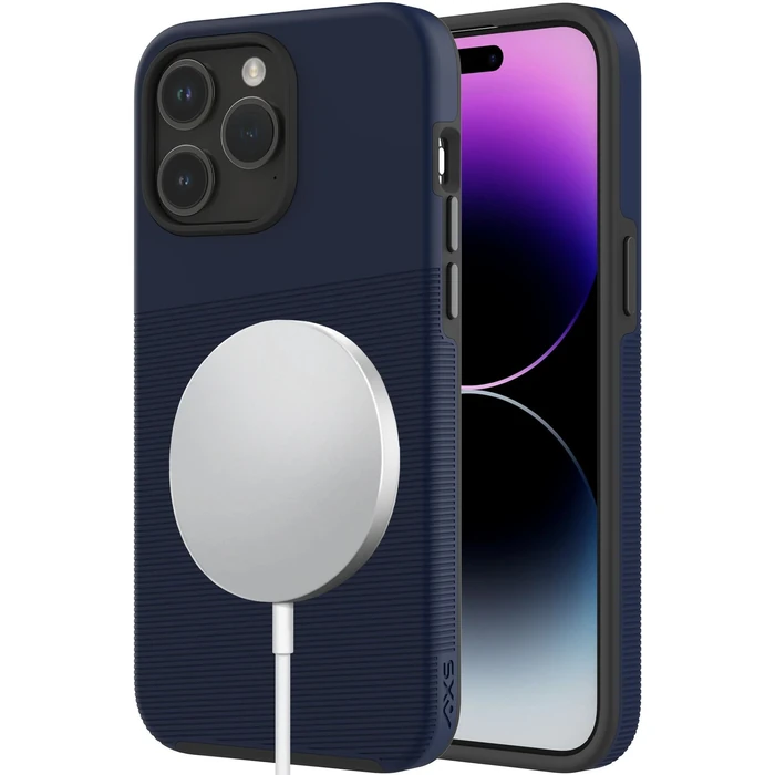 Axessorize PROTech Plus MagSafe Compatible Sleek Dual-layered Anti-Shock Phone Case for iPhone 15 Pro - Astral Blue by Axessorize - Refurbished - Excellent condition - US$28.98