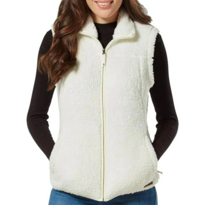 Free Country Women's Plush Vest L - Cream by Free Country - Refurbished - Brand New condition