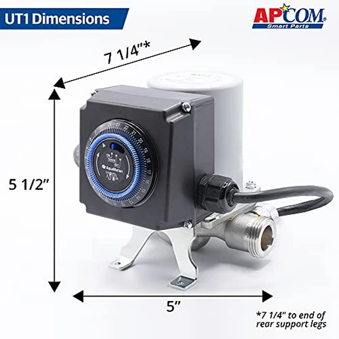 APCOM UT1 Automatic Hot Water Recirculation Pump For Under Sink - Instant Hot Water Recirculating System For Tank Type Water Heaters - Energy & Cost Efficient by A. O. Smith - Image 2