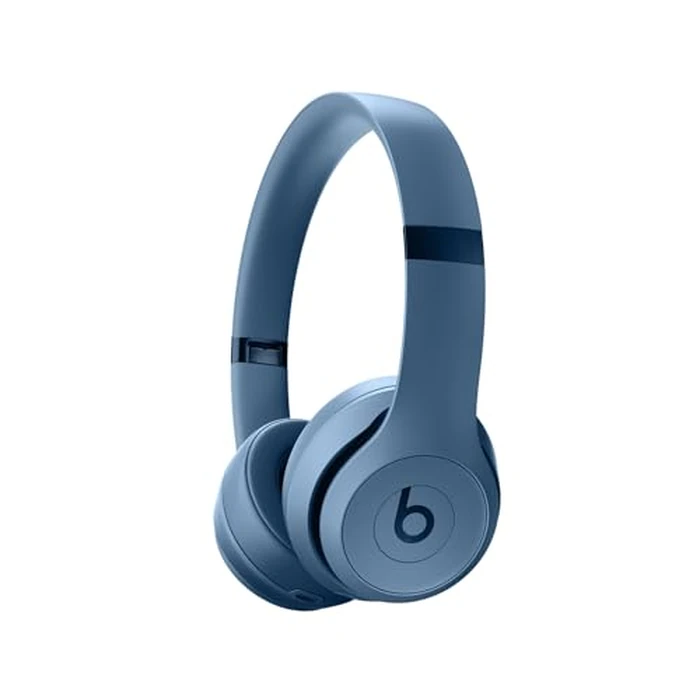 Beats Solo 4 - Wireless On-Ear Bluetooth Headphones, Up to 50-Hour Battery Life, Ultra-Lightweight Comfort, Powerful and Balanced Sound, Apple & Android Compatible - Slate Blue by Beats - Used - Good condition