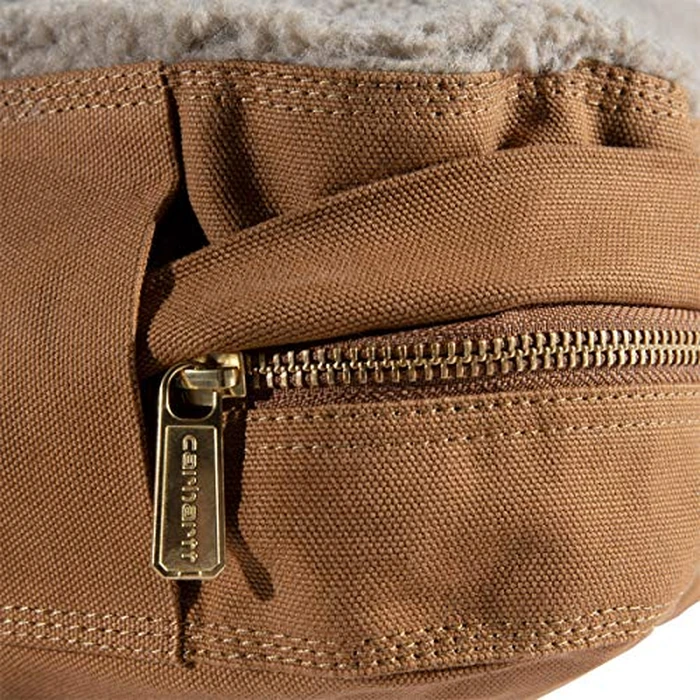 Carhartt Firm Duck Dog Bed, Durable Canvas Pet Bed with Water-Repellent Shell, Carhartt Brown with Sherpa Top, Medium by Carhartt - Image 6