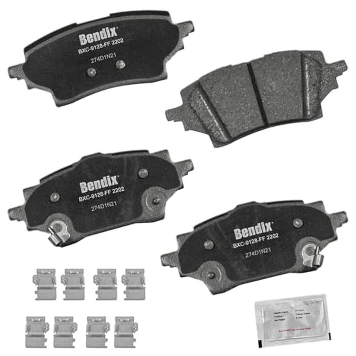 Bendix Priority1 CFC2202 Ceramic Rear Brake Pads for Toyota C-HR 2022-2019 by Bendix - Image 1