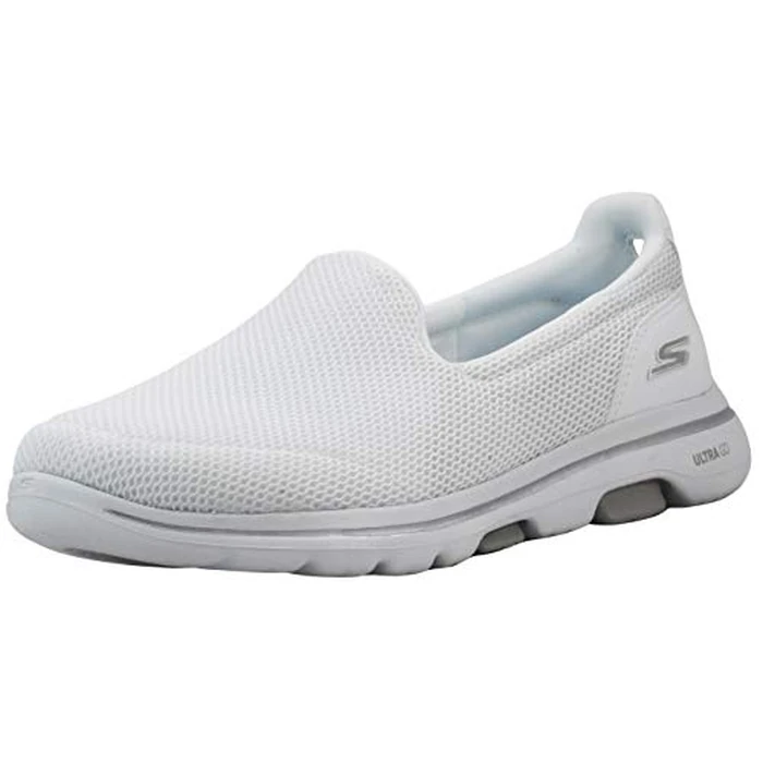 Skechers Women's Go Walk 5, White, 8.5 by Skechers - Used - Like New condition