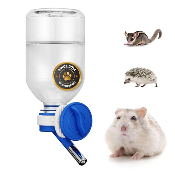 Choco Nose No-Drip Small Animal Water Bottle - Leak-Proof Patented Nozzle Helps Prevent Cage Mess & Wet Bedding - Hamster, Hedgehog, Mouse, Glider, Gerbil - BPA Free, Cage Mount, 10.2 fl oz (C125) by Choco Nose - Used - Like New condition - US$11.09