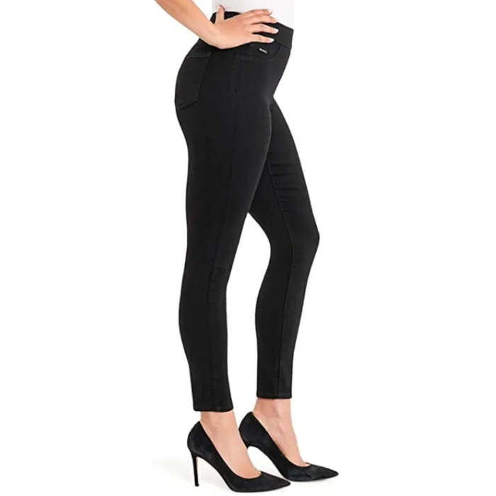 Nine West Women's Heidi Pull-On Skinny Jeans 12 - Black Rinse by Nine West - Image 2