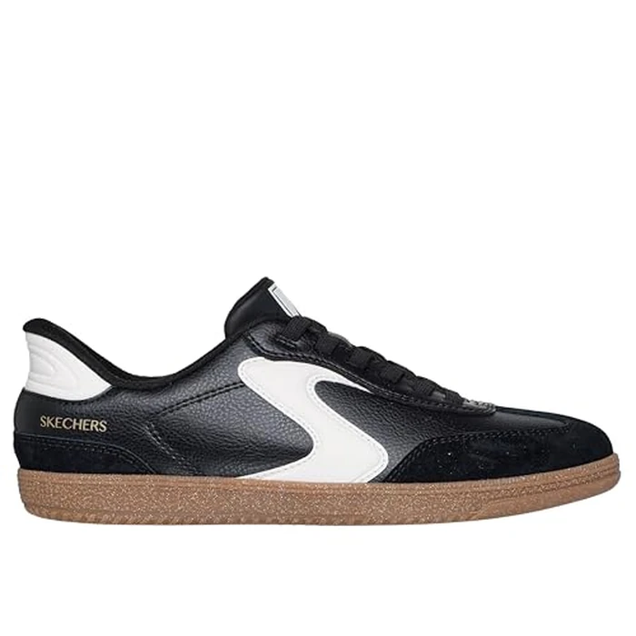 Skechers Women's Hotshot-Perfect Choice Hands Free Slip-ins Sneaker, Black/White, 7 Wide by Skechers - Image 3