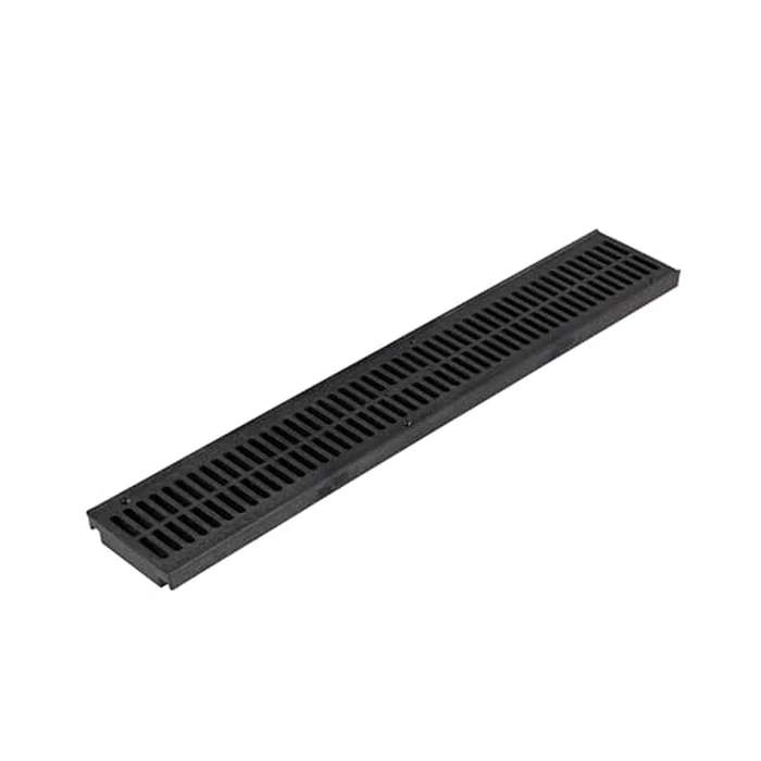 NDS 243-1 Spee-D Channel Drain Grate, 4-1/8-Inch wide X 2-Feet long, for Driveways, Patios, Pool Decks and Commercial Areas, Plastic, Black by NDS - Used - Very Good condition - US$12.48