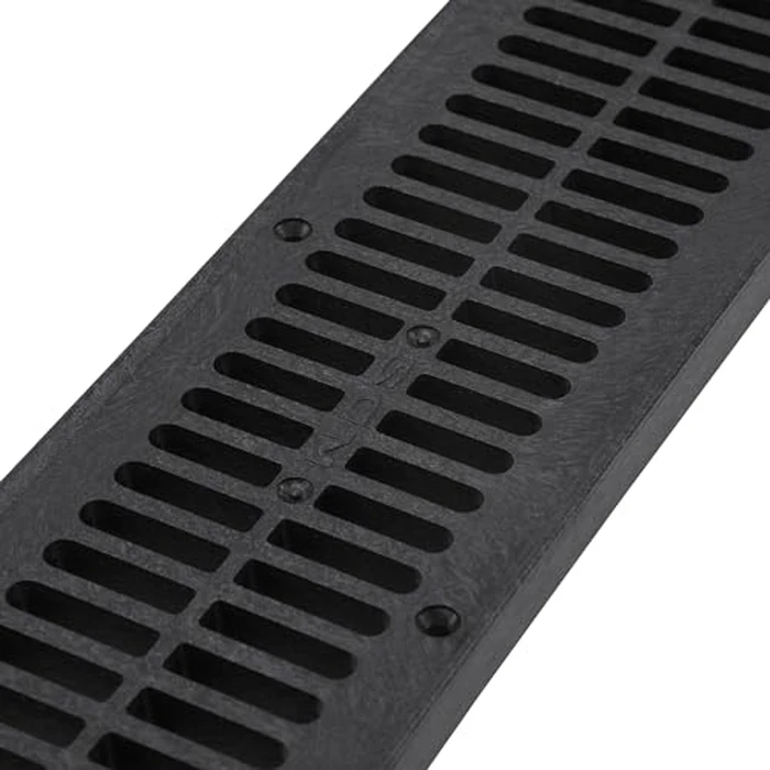 NDS 243-1 Spee-D Channel Drain Grate, 4-1/8-Inch wide X 2-Feet long, for Driveways, Patios, Pool Decks and Commercial Areas, Plastic, Black by NDS - Image 3