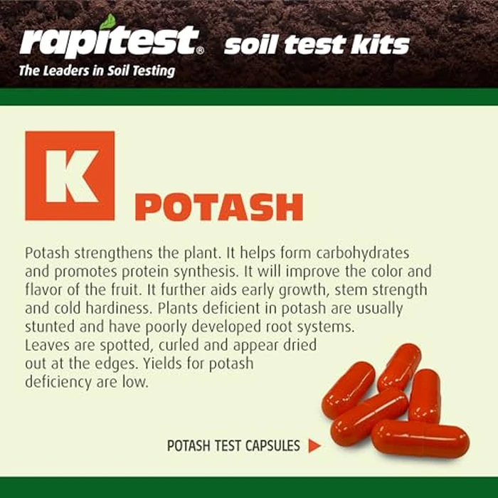 Rapitest Soil Test Kit for Gardens, Vegetables, Flowers and Lawns. USA designed and assembled soil tester completely, quickly and accurately measures/analyzes soil pH acidity and garden nutrients. by Luster Leaf - Image 5