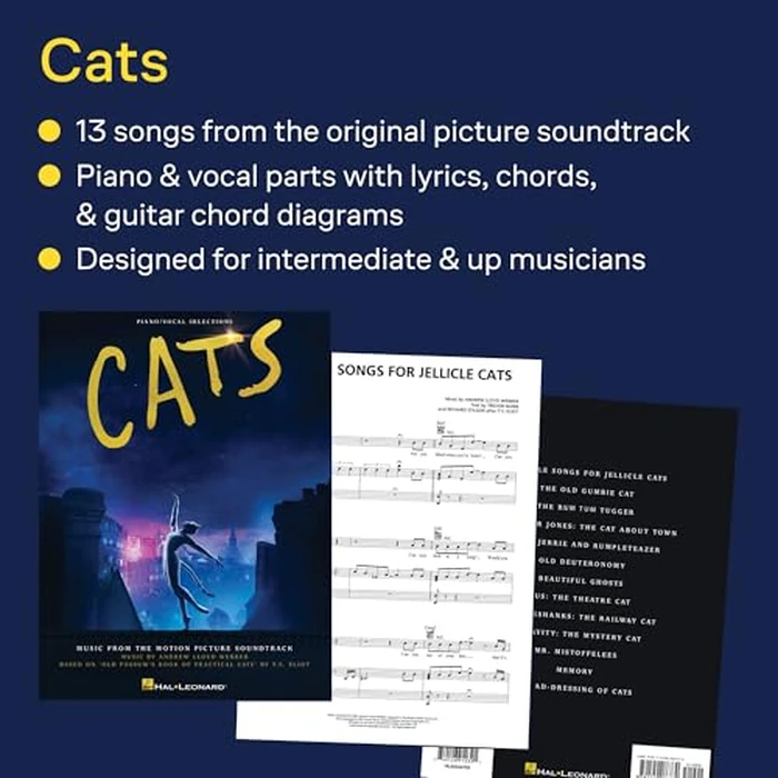 Cats: Piano/Vocal Selections from the Motion Picture Soundtrack by Hal Leonard - Image 1