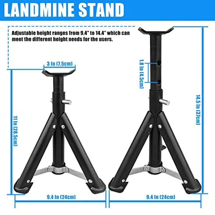 Viking Press Landmine Handle for 2-Inch Olympic Barbell, T-Bar Row Attachment Core Strength Training Accessories, Shoulder Press Landmine Attachment Equipment (Style K) by KORIKAHM - Image 2