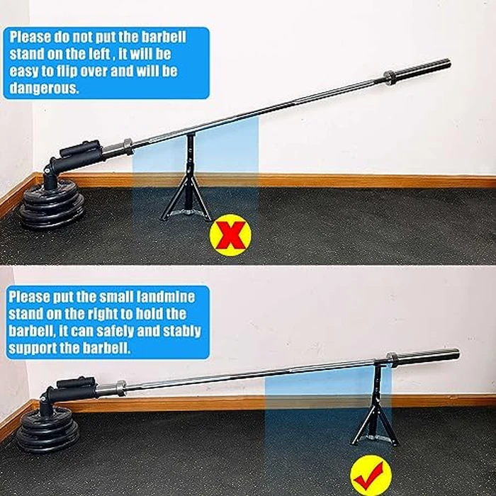 Viking Press Landmine Handle for 2-Inch Olympic Barbell, T-Bar Row Attachment Core Strength Training Accessories, Shoulder Press Landmine Attachment Equipment (Style K) by KORIKAHM - Image 4