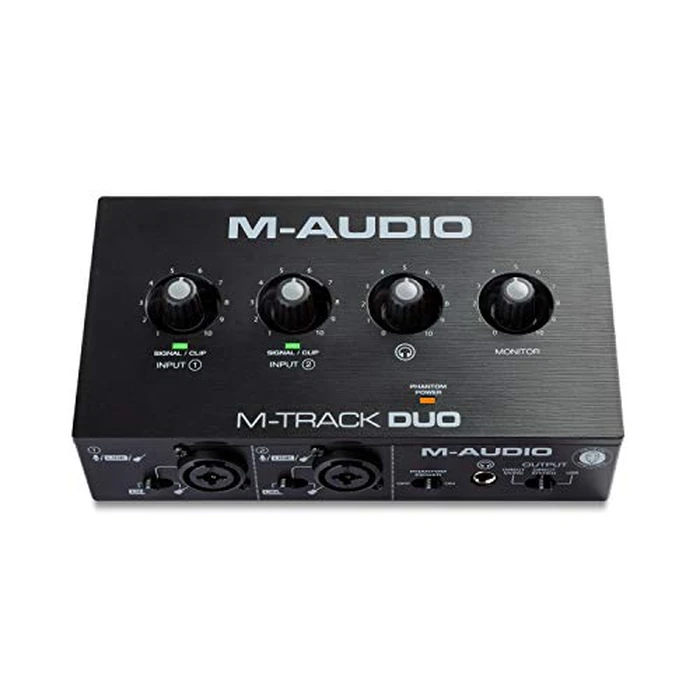 M-AUDIO M-Track Duo USB Audio Interface for Recording, Streaming and Podcasting with Dual XLR, Line and DI Inputs, plus a Software Suite Included by M-AUDIO - Image 1