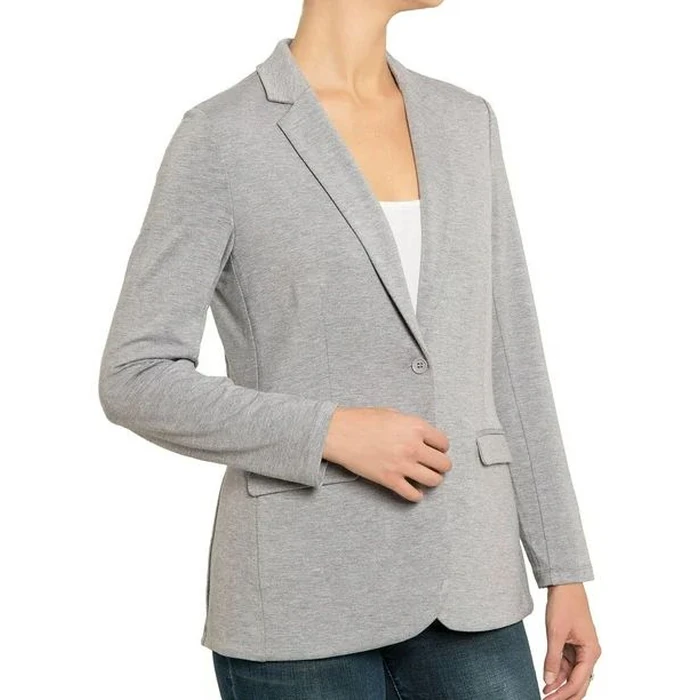 Philosophy Republic Clothing Women's Blazer L - Mist Grey Heather by Philosophy Republic Clothing - Image 1