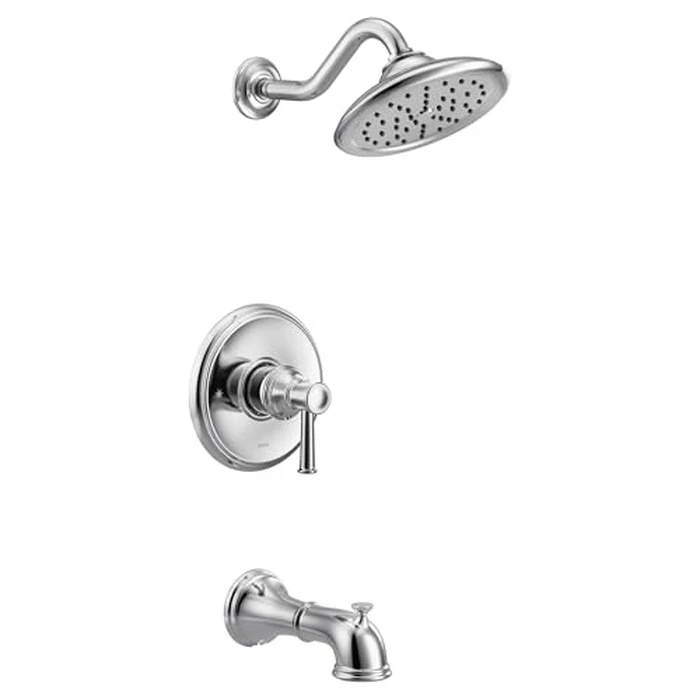 Moen UT3313 Belfield M-CORE 3-Series 1-Handle Tub and Shower Trim Kit, Valve Required, Chrome by Moen - Used - Acceptable condition - CA$121.42