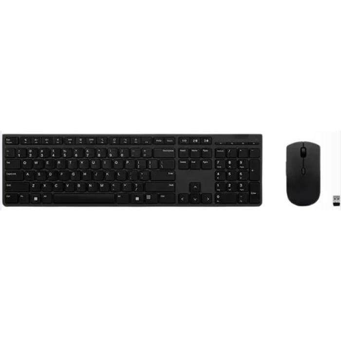 Lenovo Lenovo Professional Wireless Rechargeable Combo Keyboard and Mouse - Black by Lenovo - Refurbished - Excellent condition - US$145.99