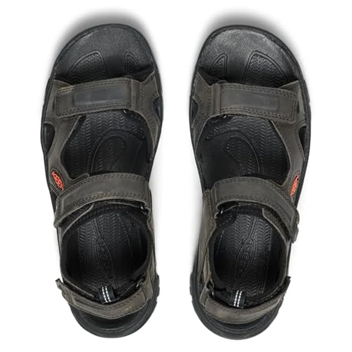 KEEN Men’s Targhee 3 Open Toe Hiking Sport Sandal, Grey/Black, 12 D (Medium) US by KEEN - Image 5