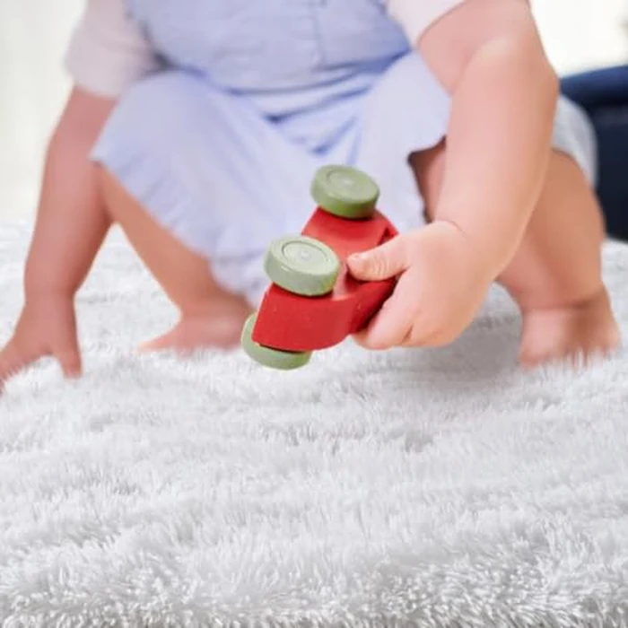 junovo Washable Area Rug for Girls Bedroom Living Room, Soft Non-Slip Fluffy Rugs, Shag Plush Memory Foam Carpet for Kids Room Baby Nursery Home Decor, 3' x 5' (Rectangular) White by junovo - Image 5