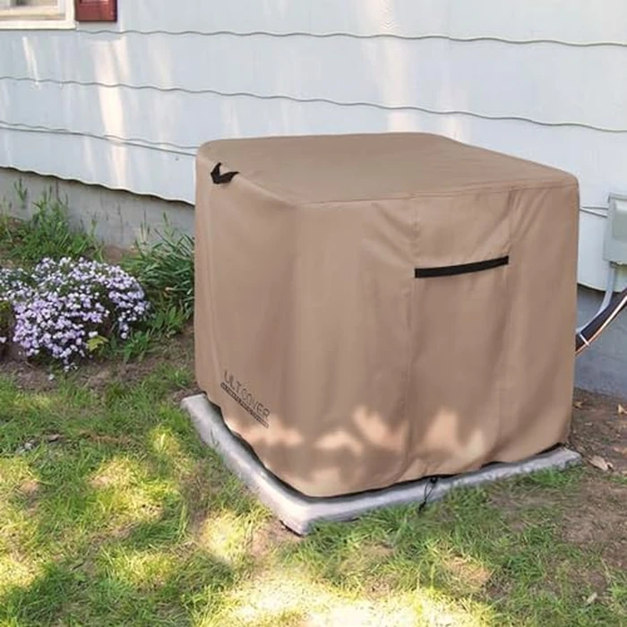 ULTCOVER Waterproof Square Air Conditioner Cover for Outside AC Units Size Upto 24W x 24D x 22H inch by ULTCOVER - Image 6