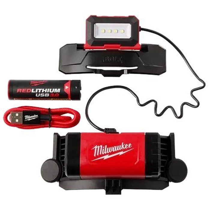 Milwaukee 2118-21 Bolt RedLithium USB Headlamp - Black/Red by Milwaukee - Refurbished - Brand New condition