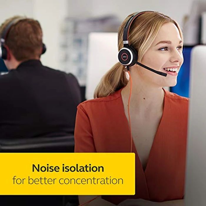 Jabra Evolve 40 Professional Wired Headset, Stereo, UC-Optimized - Telephone Headset for Greater Productivity, Superior Sound for Calls and Music, 3.5mm Jack/USB Connection, All-Day Comfort Design by Jabra - Image 6