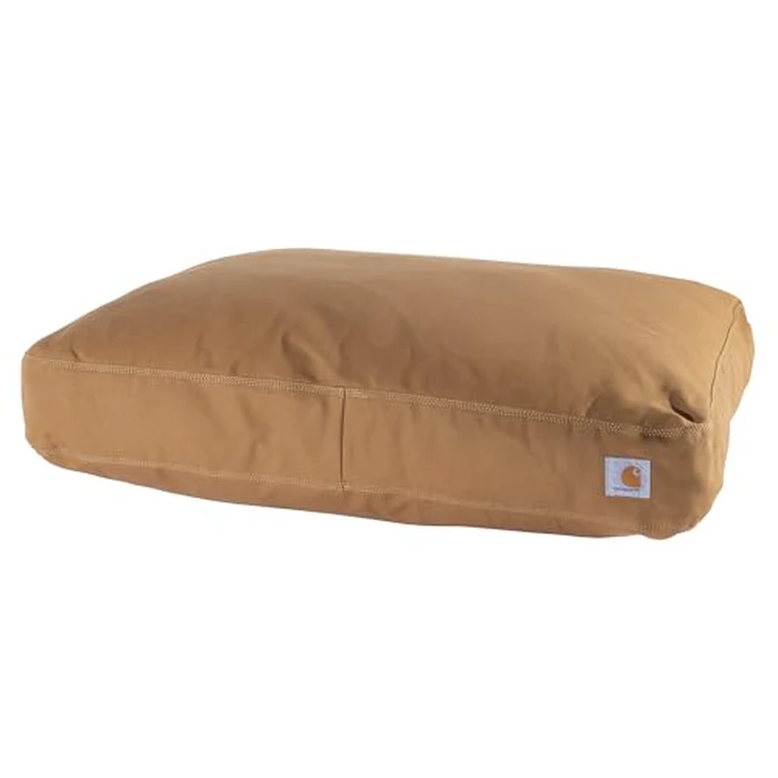 Carhartt Durable Canvas Pet Bed, Water Resistant Firm Duck Dog Bed, Carhartt Brown, Large by Carhartt - Used - Very Good condition - CA$172.48