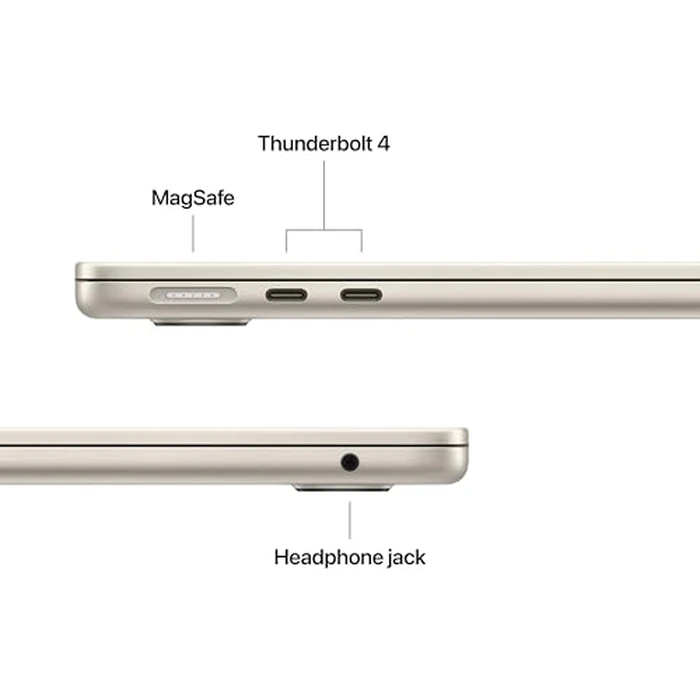 Apple 2025 MacBook Air 13-inch Laptop with M4 chip: Built for Apple Intelligence, 24GB Unified Memory, 512GB SSD Storage, Touch ID; Starlight - English Keyboard by Apple - Image 4