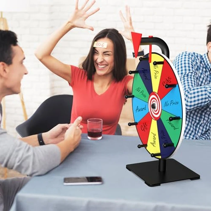 Facilife Spinning Wheel - 12 Inch Color Prize Wheel with Stand, Table Spinner for Trade Shows, Carnivals & Home Games by Facilife - Image 5