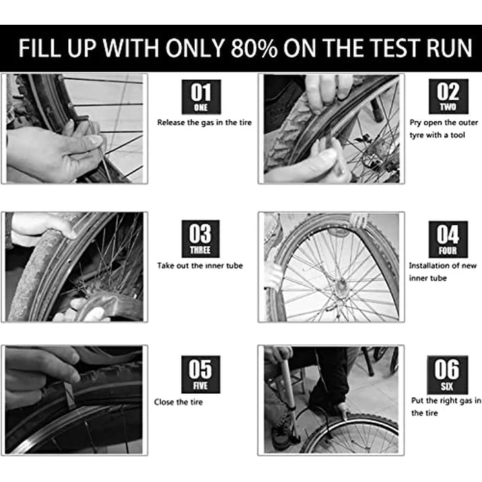 (2 Sets) 16” x 2.125 Kids Bike Replacement White Tires and Tubes - Compatible with Most 16” Kids Bikes Like RoyalBaby, Joystar, and Dynacraft - Made from BPA/Latex Free Butyl Rubber by CalPalmy - Image 4