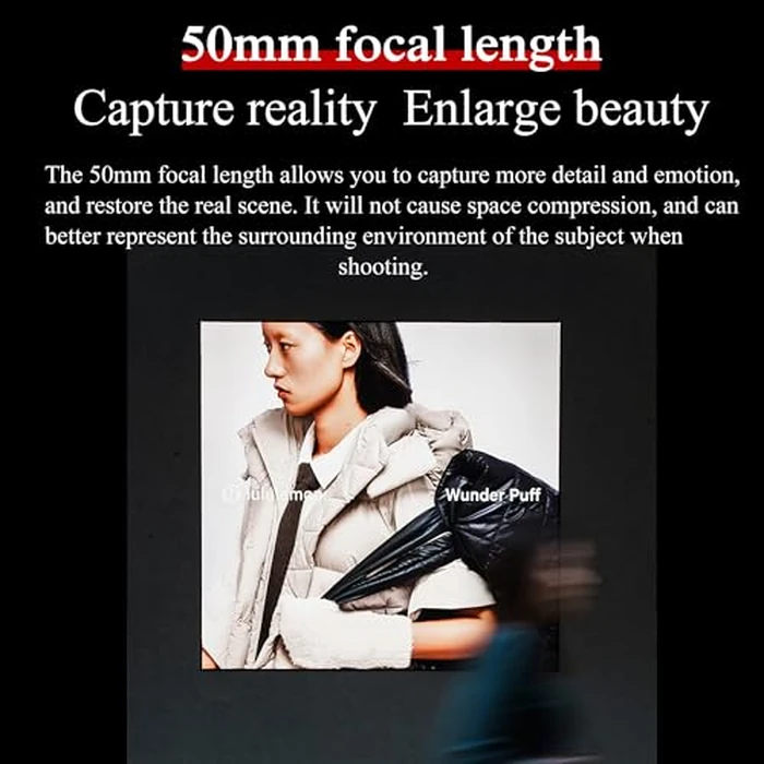 7artisans AF 50mm F1.8 Camera Lens for L Mount,Full Frame,Large Aperture,Prime,STM Auto Manual Focus,for Panasonic S,DC-S,Leica/Sima L Series,for Portraiture/Street Photography/Humanistic Subjects by 7artisans - Image 2