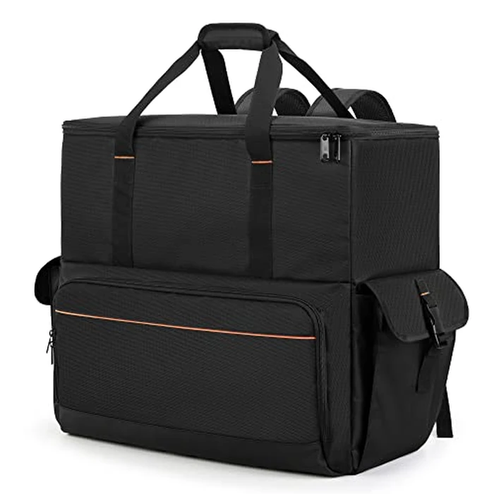 Trunab Computer Desktop Tower Carrying Case, PC Backpack for Computer Main Processor Case, Keyboard, Cable and Mouse, Earphone, Bag Only, Black (Patented Design) by Trunab - Used - Like New condition - CA$73.71