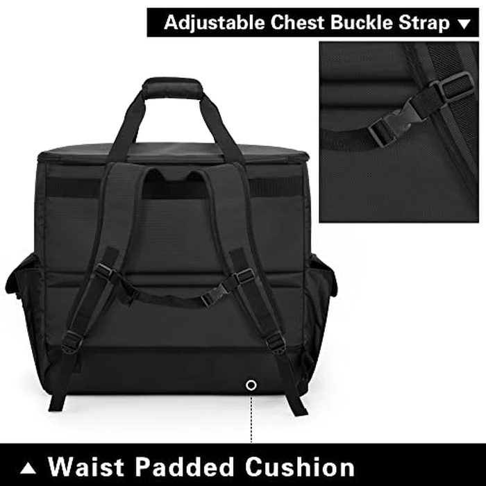 Trunab Computer Desktop Tower Carrying Case, PC Backpack for Computer Main Processor Case, Keyboard, Cable and Mouse, Earphone, Bag Only, Black (Patented Design) by Trunab - Image 4