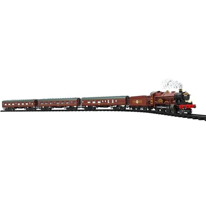 Lionel Hogwarts Express Battery O Gauge Toy Train Set with Remote, Locomotive, Train Cars, & Track with Authentic Train Sounds, Lights, & Water Vapor Smoke Effects for Kids 4+ by Lionel - Used - Like New condition