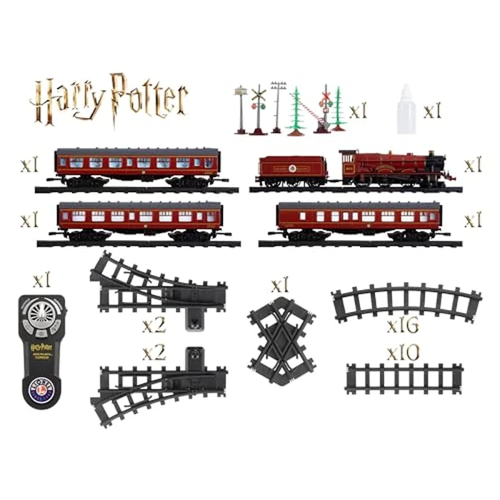 Lionel Hogwarts Express Battery O Gauge Toy Train Set with Remote, Locomotive, Train Cars, & Track with Authentic Train Sounds, Lights, & Water Vapor Smoke Effects for Kids 4+ by Lionel - Image 6