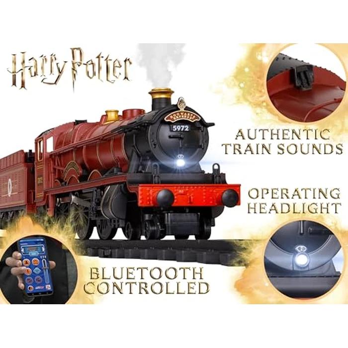 Lionel Hogwarts Express Battery O Gauge Toy Train Set with Remote, Locomotive, Train Cars, & Track with Authentic Train Sounds, Lights, & Water Vapor Smoke Effects for Kids 4+ by Lionel - Image 8