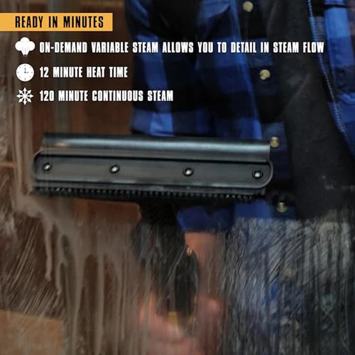 McCulloch MC1385 Deluxe Canister Steam Cleaner, 2-Hour Runtime, Chemical-Free, 23 Accessories: Mop Head, Brushes & More - Built for Home, Tile, Carpet, Furniture, & Personal Car Detailing by McCULLOCH - Image 5