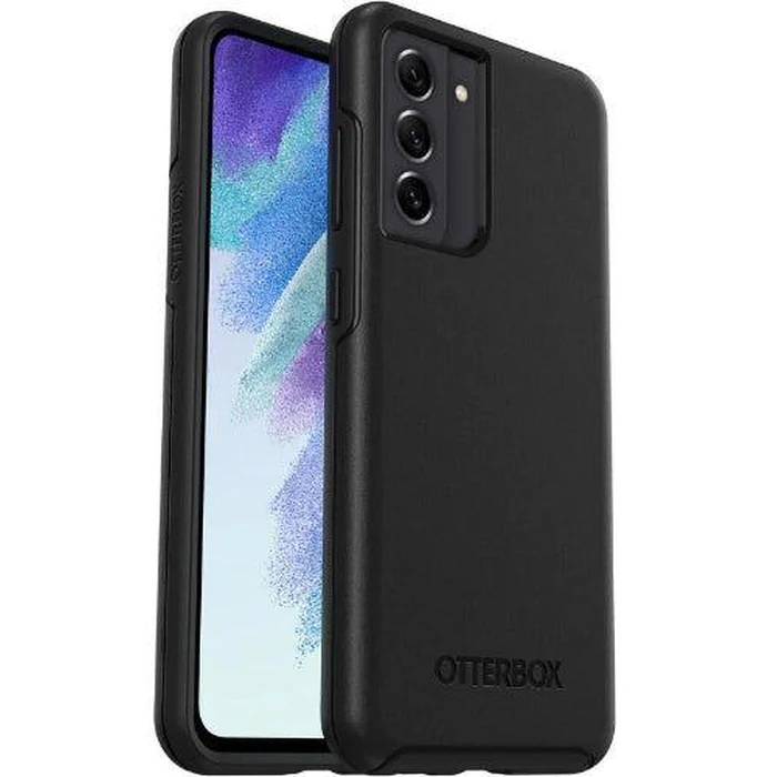 Otterbox Symmetry Series Antimicrobial Phone Case for Galaxy S21 FE (5G) - Black by Otterbox - Image 1