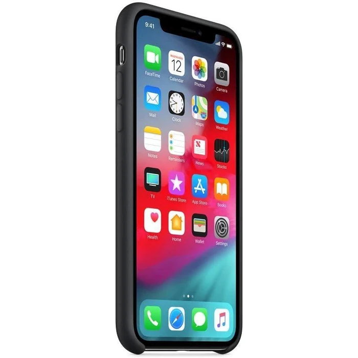 Apple Silicone Phone Case for iPhone X - Black by Apple - Image 3